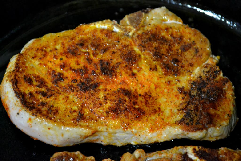 Peach and Mustard Glazed Pork Chops Delish D'Lites