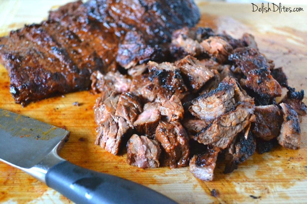 Ancho Chile Rubbed Skirt Steak Delish D'Lites