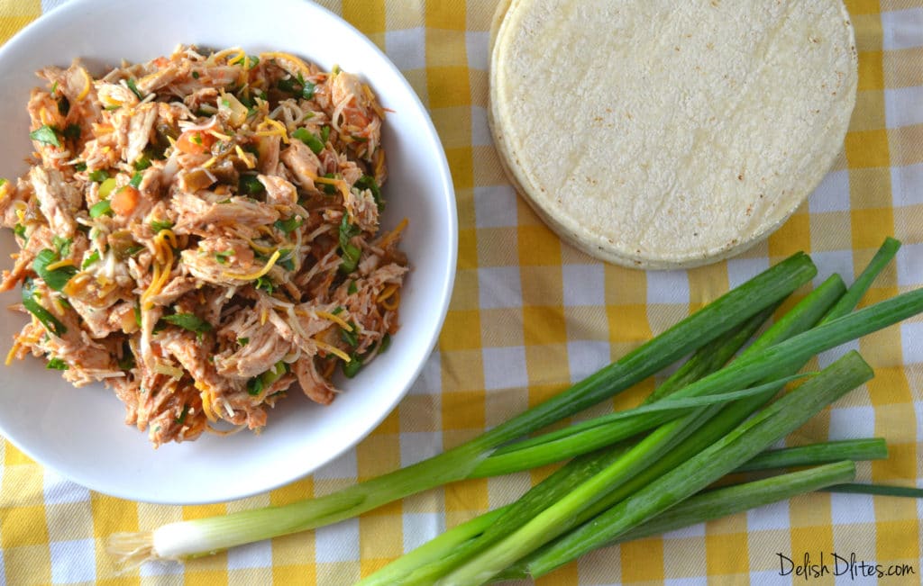 Salsa Chicken Taquitos Delish D'Lites