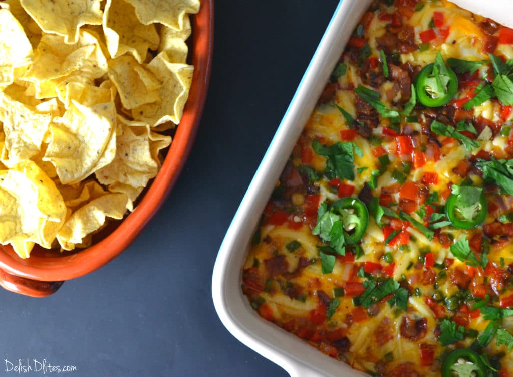 Bacon & Smoked Gouda Queso Fundido Delish D'Lites