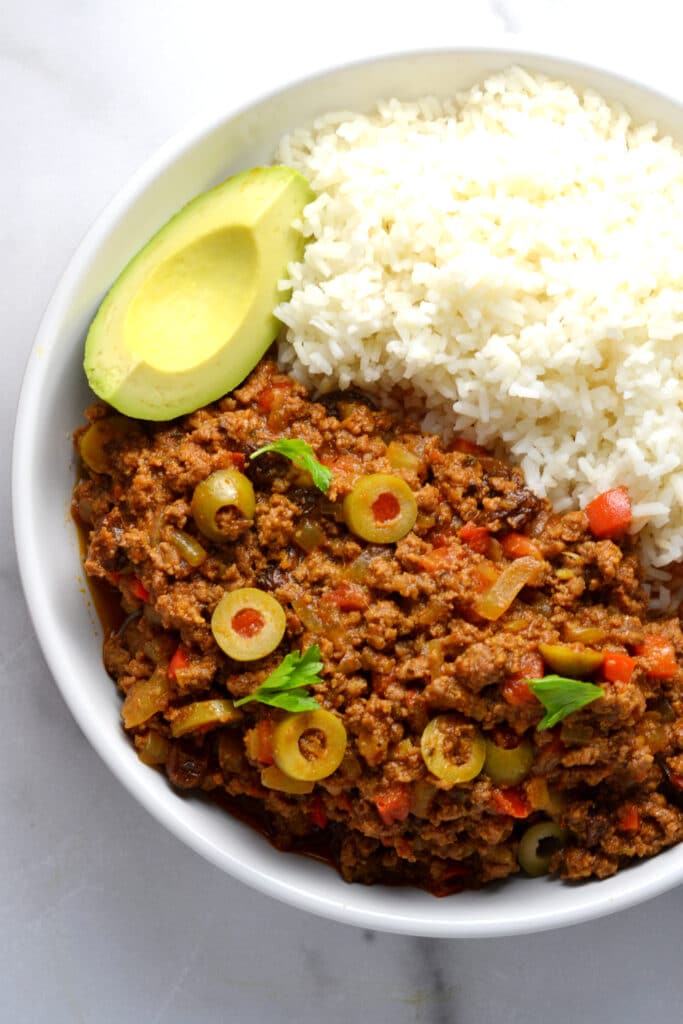 Cuban-Style Picadillo (Stewed Ground Beef)