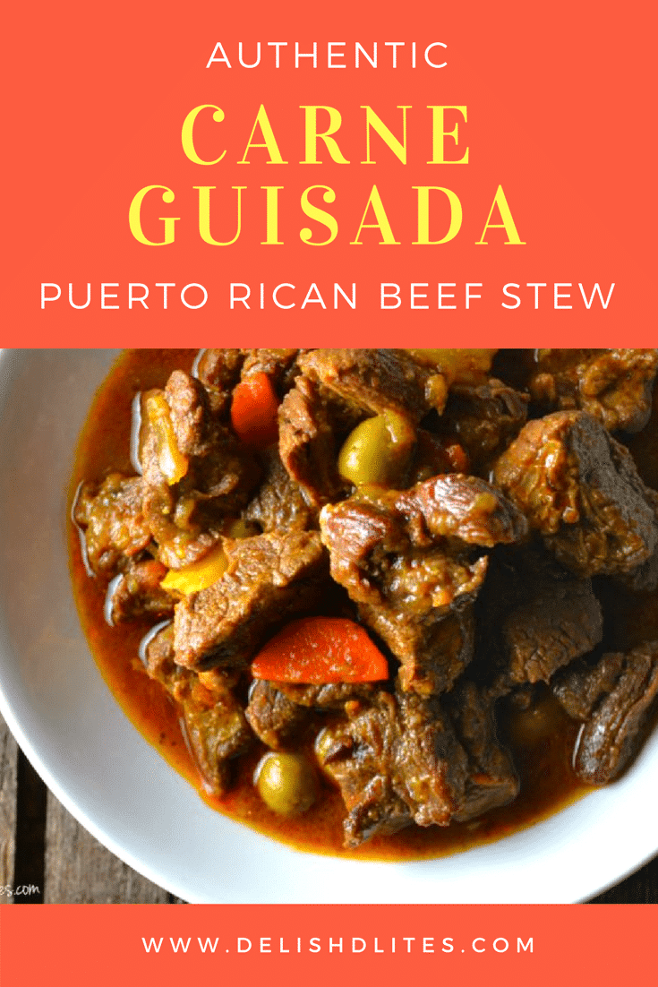 Carne Guisada (Puerto Rican Beef Stew) - Delish D'Lites