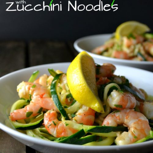 Shrimp Scampi with Zucchini Noodles - Delish D'Lites
