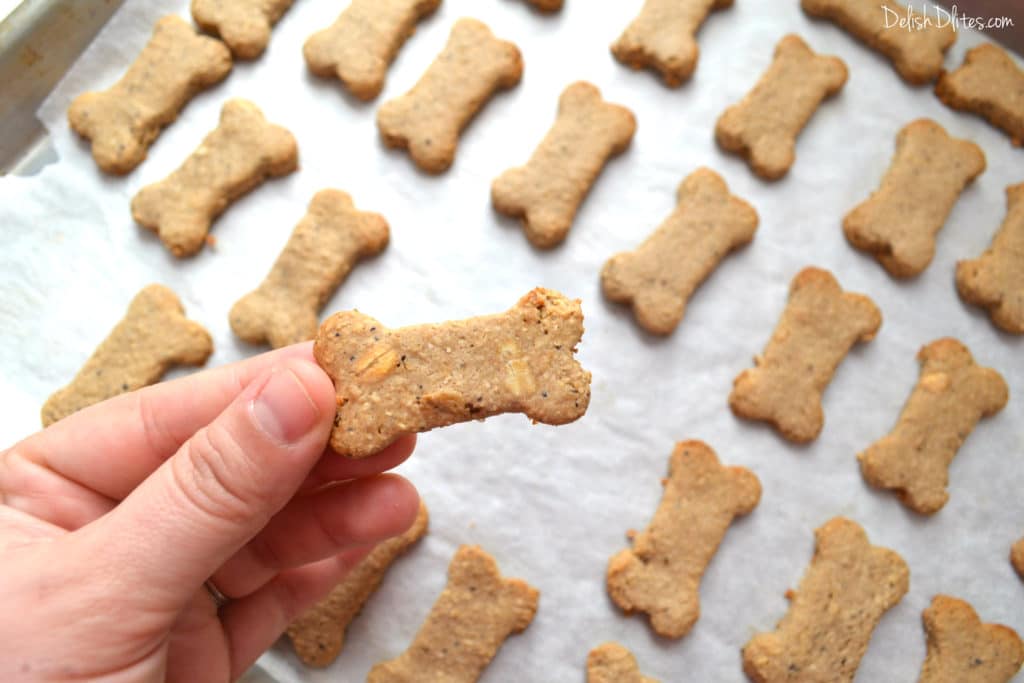 peanut butter and oatmeal dog treats