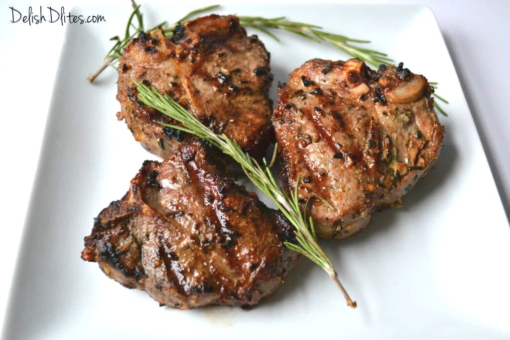 Garlic & Rosemary Grilled Lamb Chops | Delish D'Lites