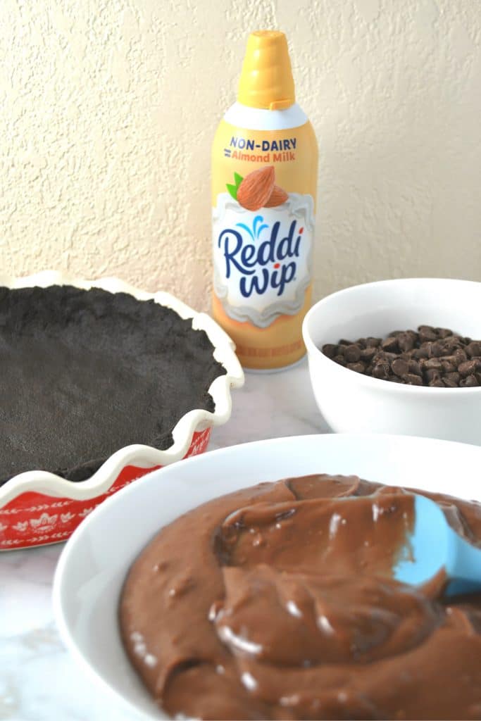 No Bake Triple Chocolate Pie (Non-Dairy) | Delish D'Lites