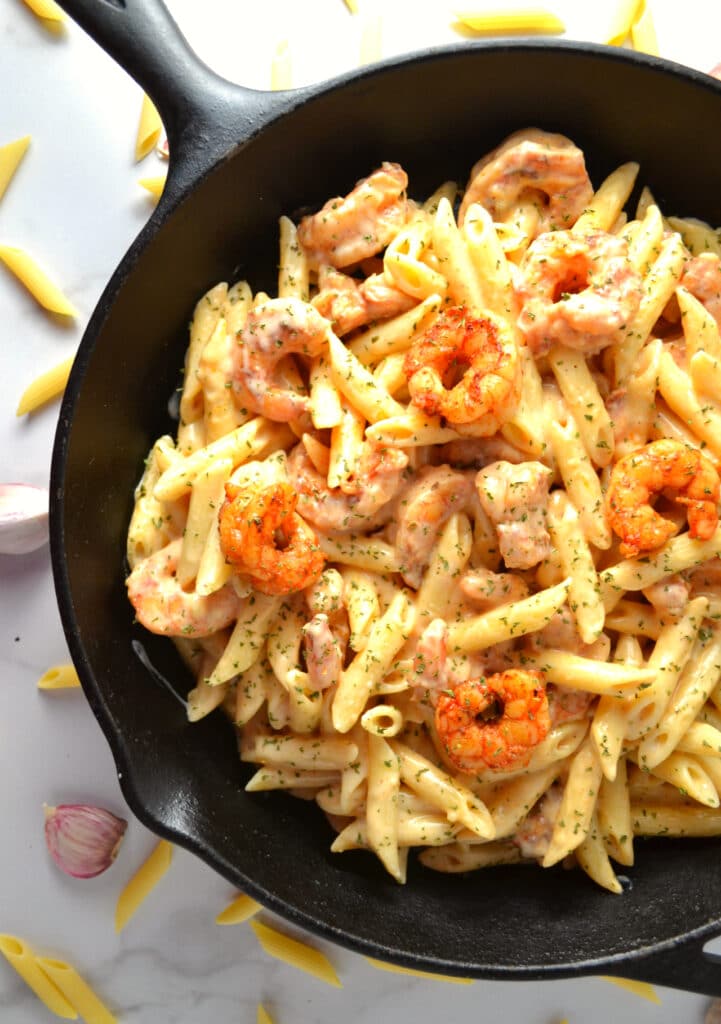 Creamy Cajun Shrimp Pasta | Delish D'Lites